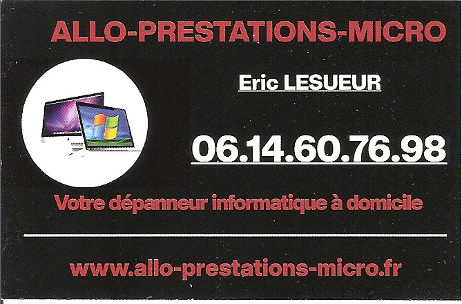 Carte de visite Allo‑Prestations‑Micro